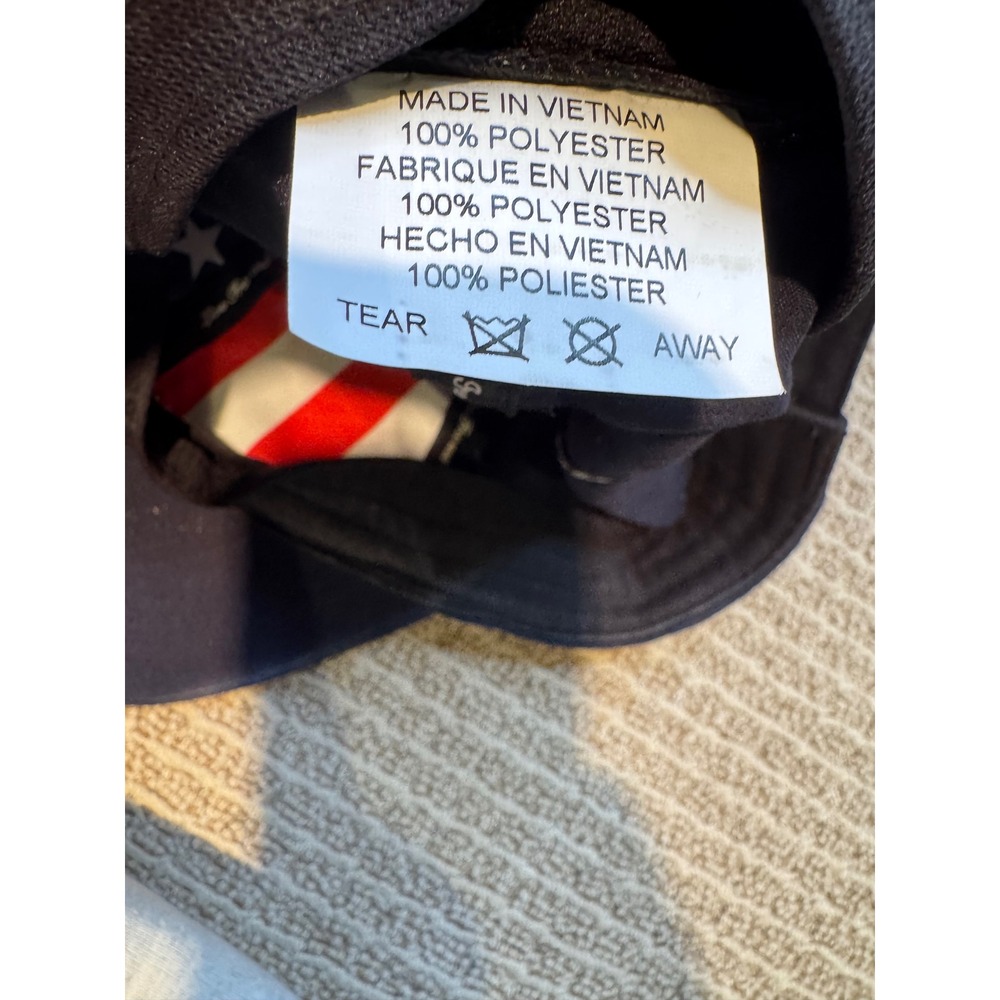 Titleist Golf Hat Navy‎ Blue USA American Flag Patch Adjustable Strapback Cap - Picture 7 of 7